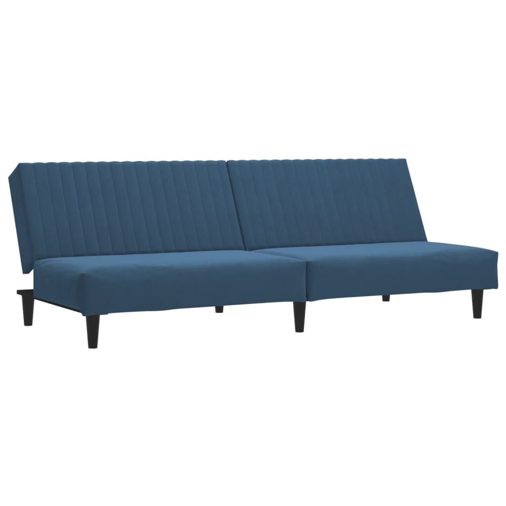 Divano Letto a 2 Posti Blu in Vellutocod mxl 87861