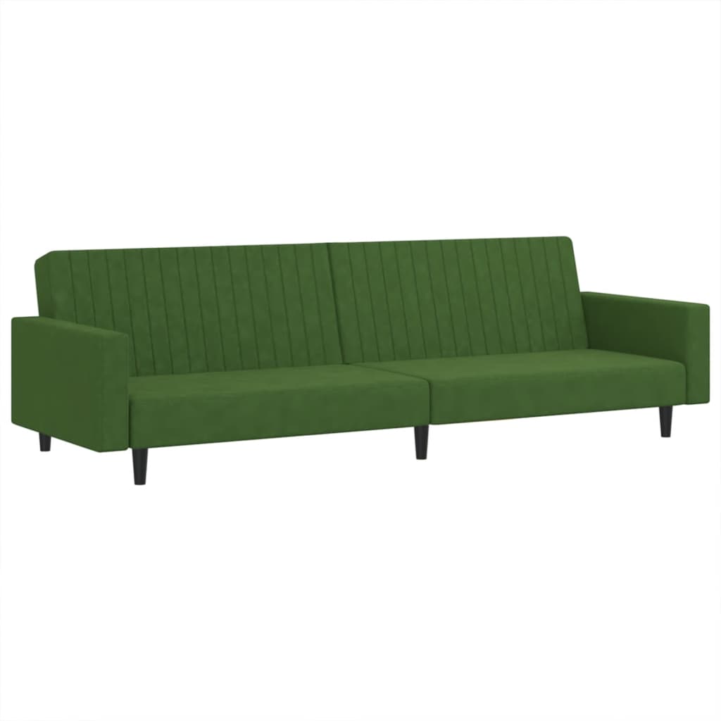 Divano Letto a 2 Posti Verde Scuro in Vellutocod mxl 111926