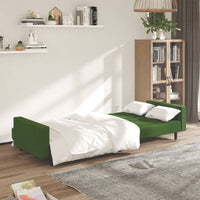 Divano Letto a 2 Posti Verde Scuro in Vellutocod mxl 111926