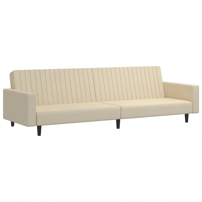 Divano Letto a 2 Posti Crema in Vellutocod mxl 87904