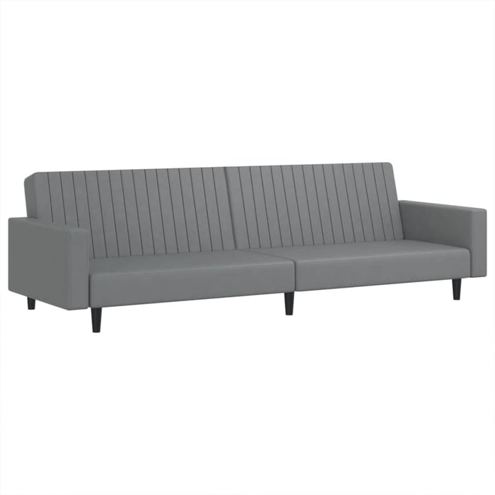 Divano Letto a 2 Posti Grigio in Similpellecod mxl 114978