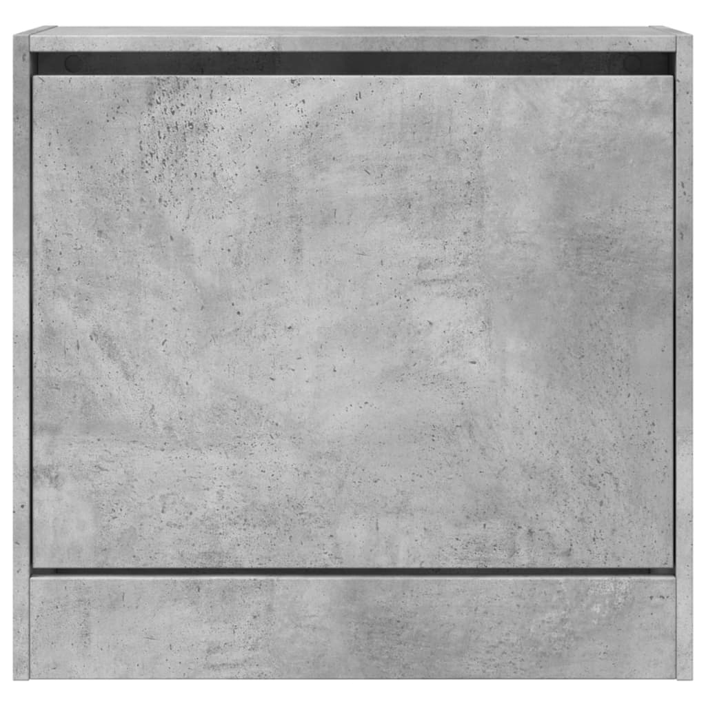 Scarpiera Grigio Cemento 60x21x57 cm in Legno Multistrato 839885