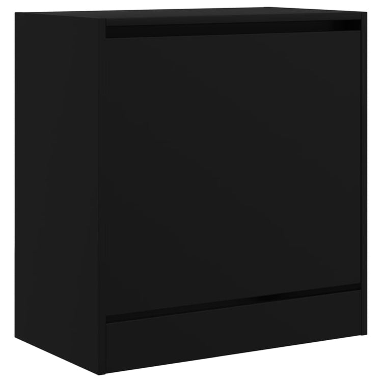 Scarpiera Nera 60x34x63,5 cm in Legno Multistrato 839939