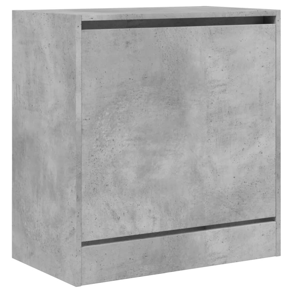 Scarpiera Grigio Cemento 60x34x63,5 cm in Legno Multistrato 839941