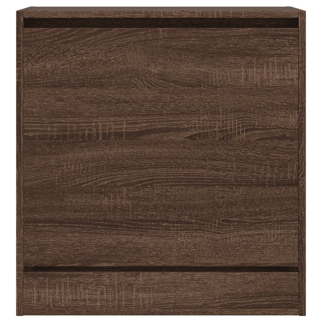 Scarpiera Rovere Marrone 60x34x63,5 cm in Legno Multistrato 839944