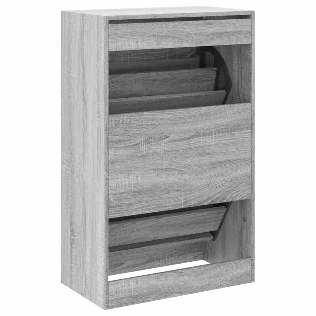 Scarpiera Grigio Sonoma 60x34x96,5 cm in Legno Multistrato 839950