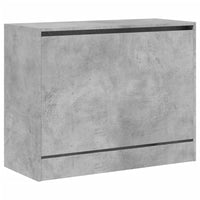 Scarpiera Grigio Cemento 80x34x63 cm in Legno Multistrato 839962