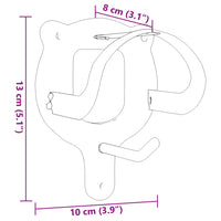 Portasella a 3 Gambe da Parete Nero in Ferro 172444