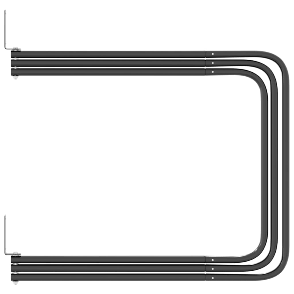 Porta Sottosella a 3 Bracci Nero in Ferro 172459