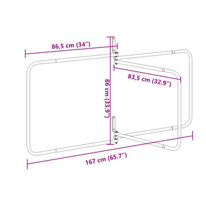 Porta Sottosella a 3 Bracci Nero in Ferro 172459