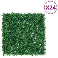 Recinzione Foglie Arbusti Artificiali 24 pz Verde 50x50 cmcod mxl 116055