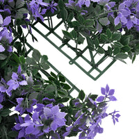 Recinzione Foglie Artificiali 6 pz Viola 40x60 cm 366642