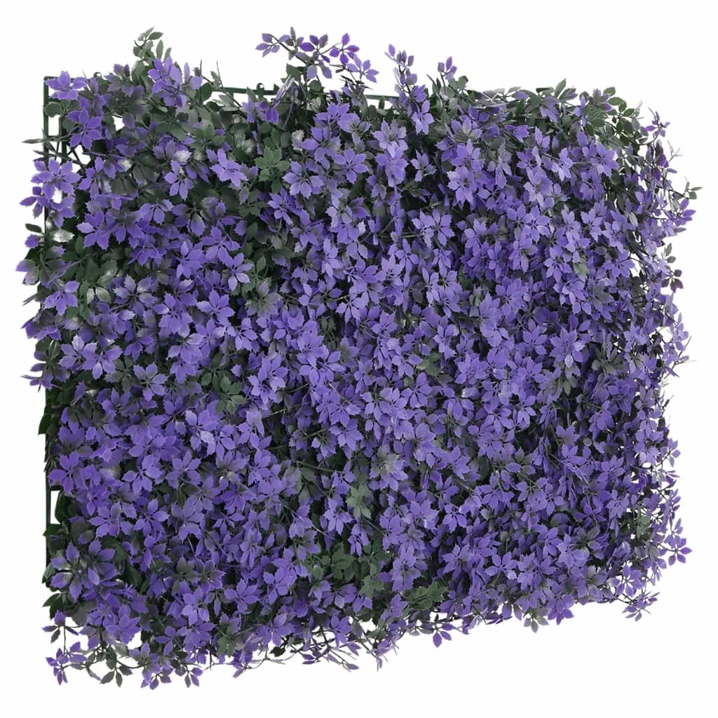 Recinzione Foglie Artificiali 24 pz Viola 40x60 cm 366643