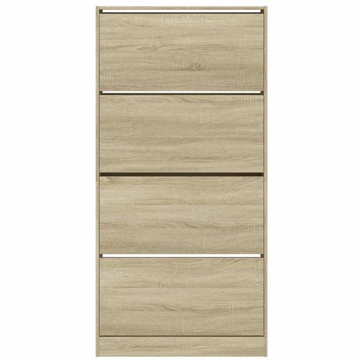 Scarpiera 4 Cassetti Ribaltabili Rovere Sonoma 80x21x163,5 cm 3214366