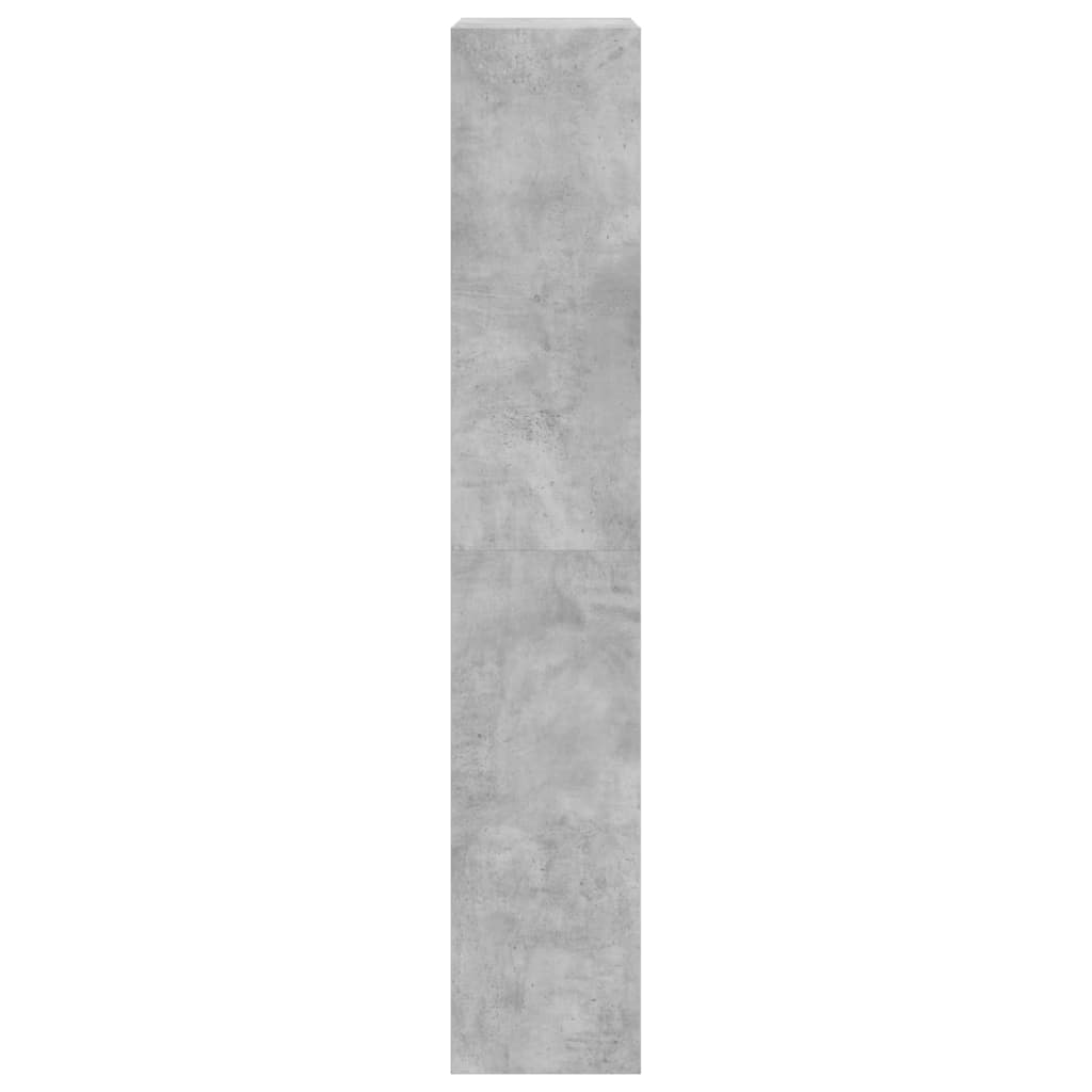 Scarpiera 4 Cassetti Ribaltabili Grigio Cemento 60x34x187,5 cm 3214374