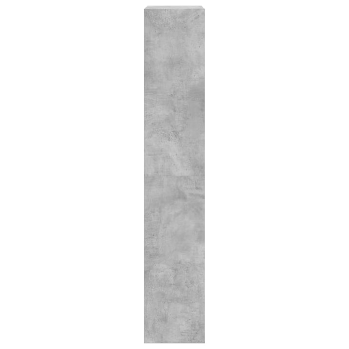 Scarpiera 4 Cassetti Ribaltabili Grigio Cemento 60x34x187,5 cm 3214374