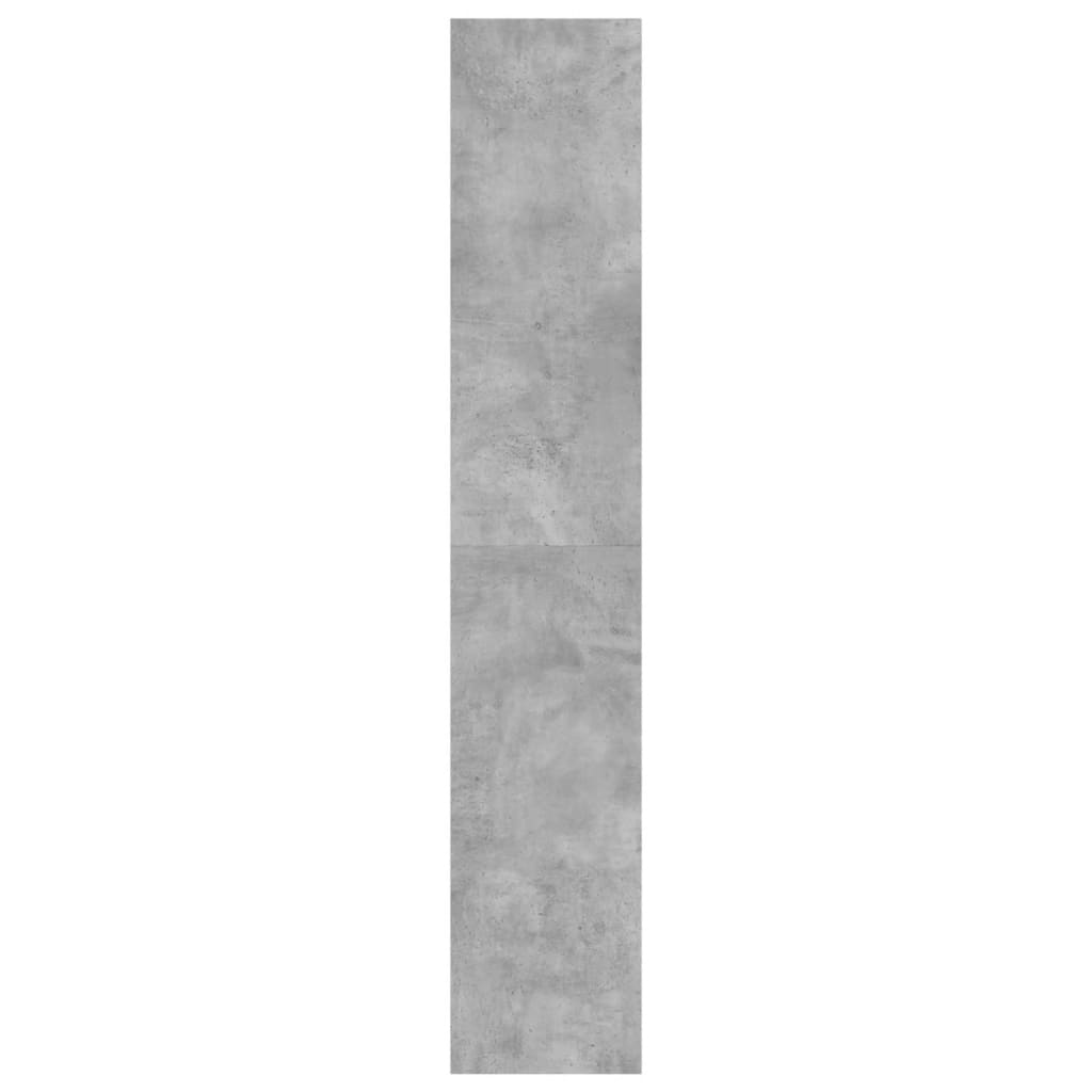 Scarpiera 4 Cassetti Ribaltabili Grigio Cemento 80x34x187,5 cm 3214381