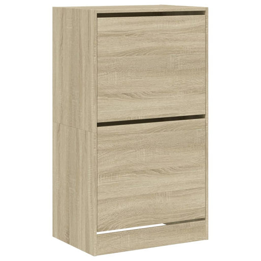 Scarpiera 2 Cassetti Ribaltabili Rovere Sonoma 60x42x108 cm 3214387