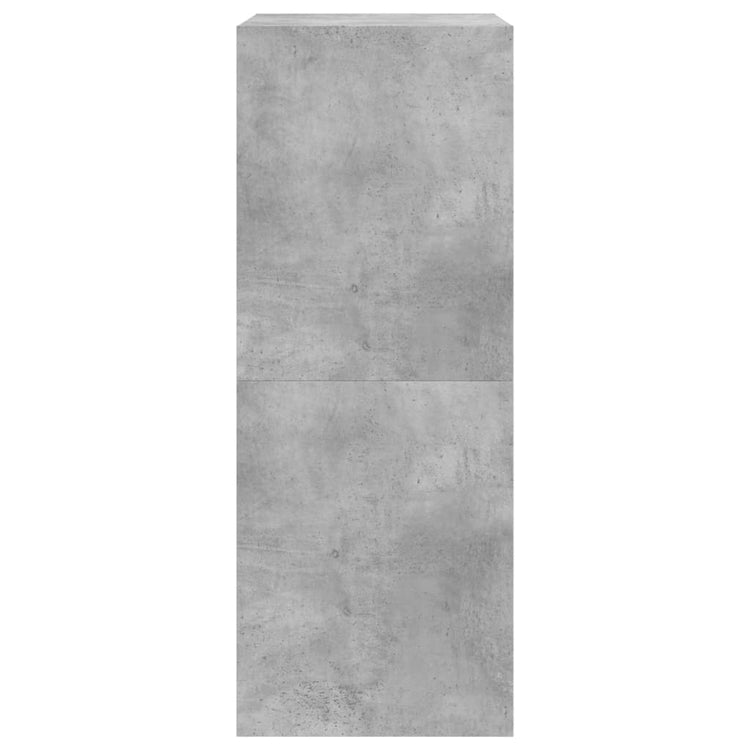 Scarpiera 2 Cassetti Ribaltabili Grigio Cemento 60x42x108 cm 3214388