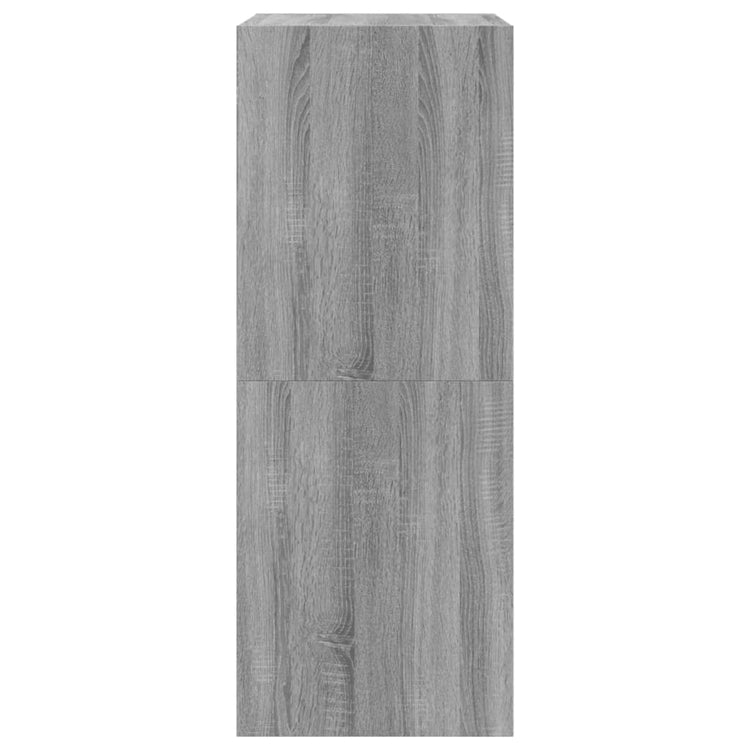 Scarpiera 2 Cassetti Ribaltabili Grigio Sonoma 60x42x108 cm 3214390