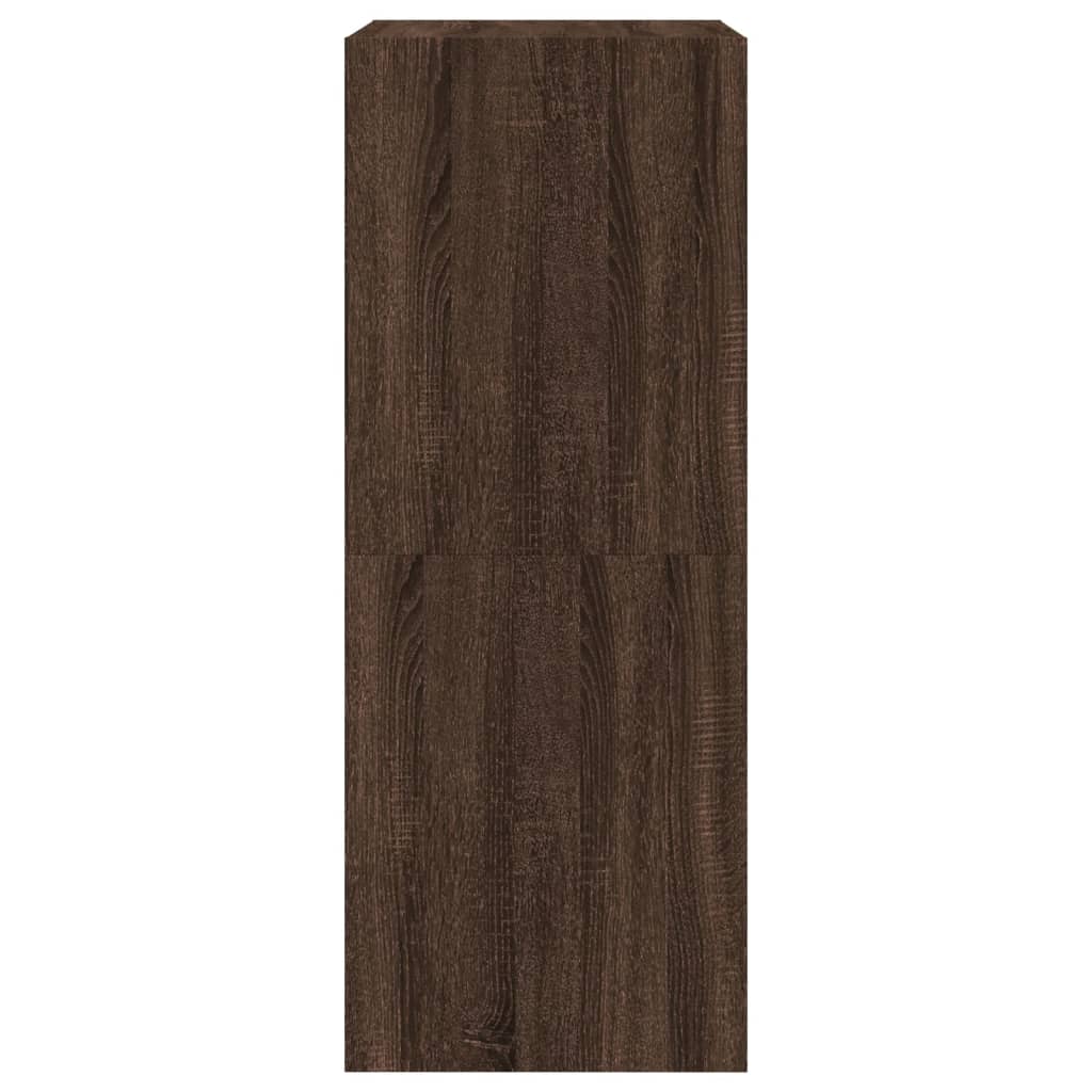 Scarpiera con 2 Cassetti Ribaltabili Rovere Marrone 60x42x108cm 3214391