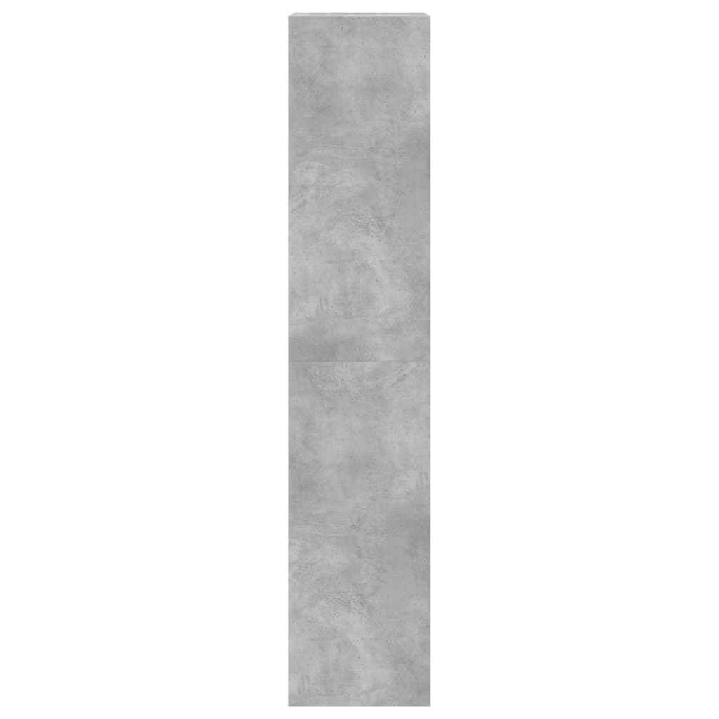 Scarpiera 4 Cassetti Ribaltabili Grigio Cemento 60x42x204 cm 3214395