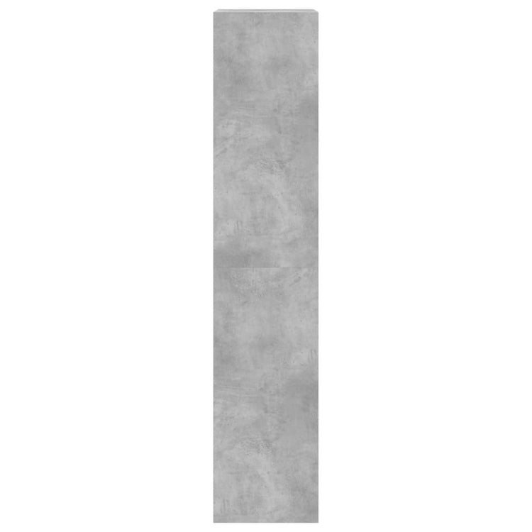 Scarpiera 4 Cassetti Ribaltabili Grigio Cemento 60x42x204 cm 3214395