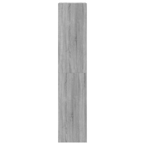 Scarpiera 4 Cassetti Ribaltabili Grigio Sonoma 60x42x204 cm 3214397