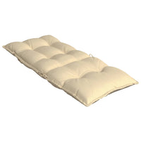 Cuscini per Sedia con Schienale Alto 6 pz Beige Tessuto Oxford 377613