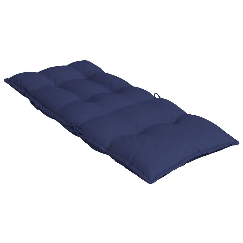 Cuscini Sedia con Schienale Alto 6 pz Blu Marino Tessuto Oxford 377670