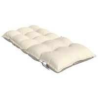 Cuscini per Sedia Schienale Basso 6 pz Crema in Tessuto Oxford 377679