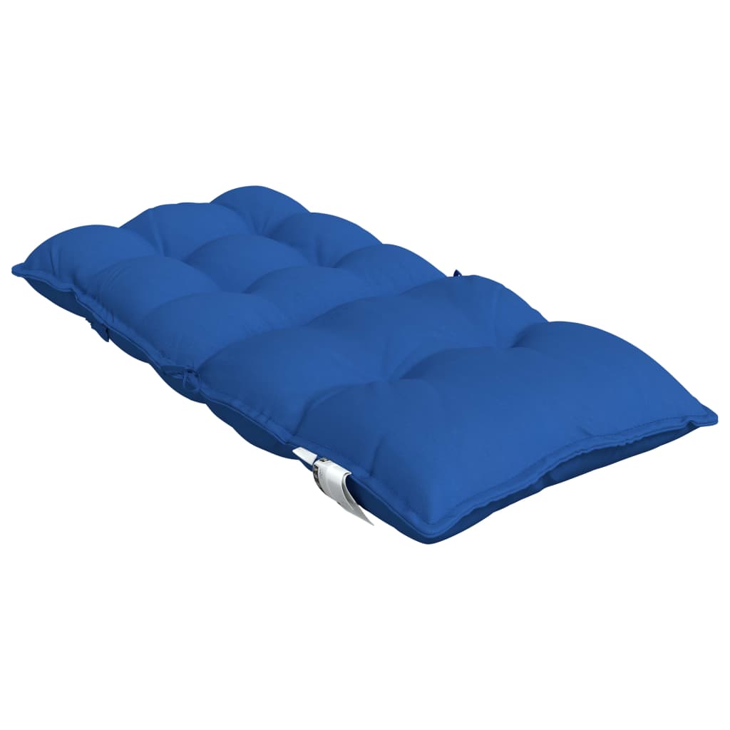 Cuscini Sedia con Schienale Basso 6 pz Blu Reale Tessuto Oxford 377703