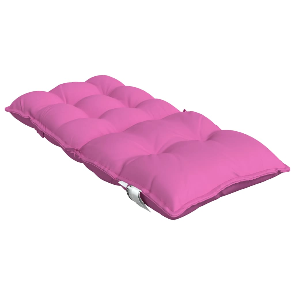 Cuscini per Sedia Schienale Basso 4 pz Rosa in Tessuto Oxford 377732