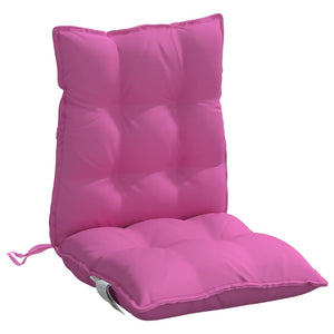 Cuscini per Sedia Schienale Basso 6 pz Rosa in Tessuto Oxford 377733