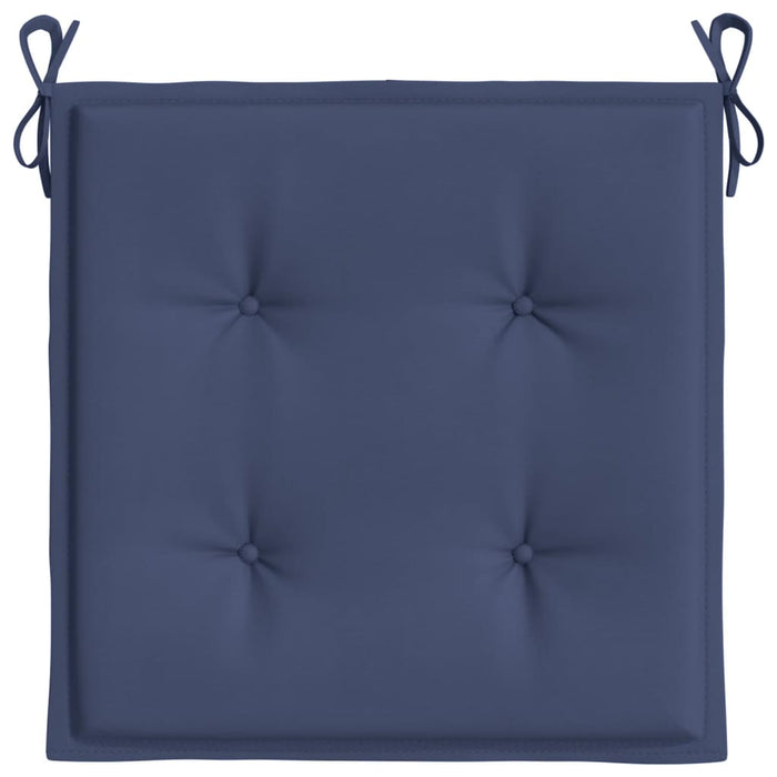 Cuscini per Pallet 4 pz Blu Marino 40x40x3 cm in Tessuto Oxford 378359