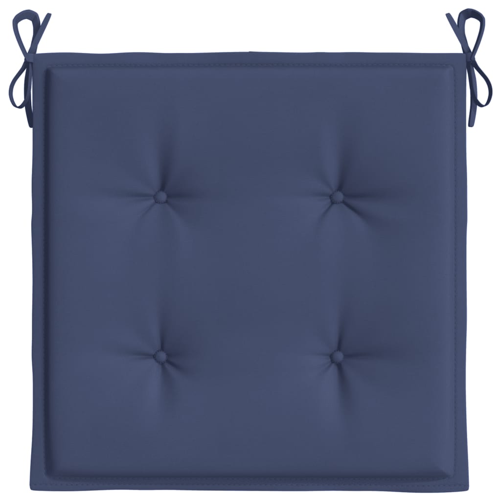 Cuscini per Pallet 2 pz Blu Marino 50x50x3 cm in Tessuto Oxford 378427