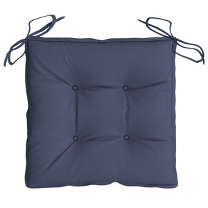 Cuscini per Sedia 6 pz Blu Marino 40x40x7 cm in Tessuto Oxford 378857