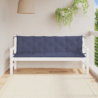 Cuscini per Panca 2 pz Blu Marino 180x50x7 cm in Tessuto Oxfordcod mxl 91636