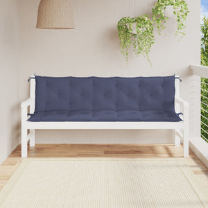 Cuscini per Panca 2 pz Blu Marino 180x50x7 cm in Tessuto Oxfordcod mxl 91636