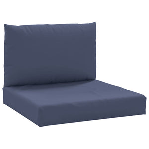 Cuscini per Pallet 2 pz Blu Marino in Tessuto 379148