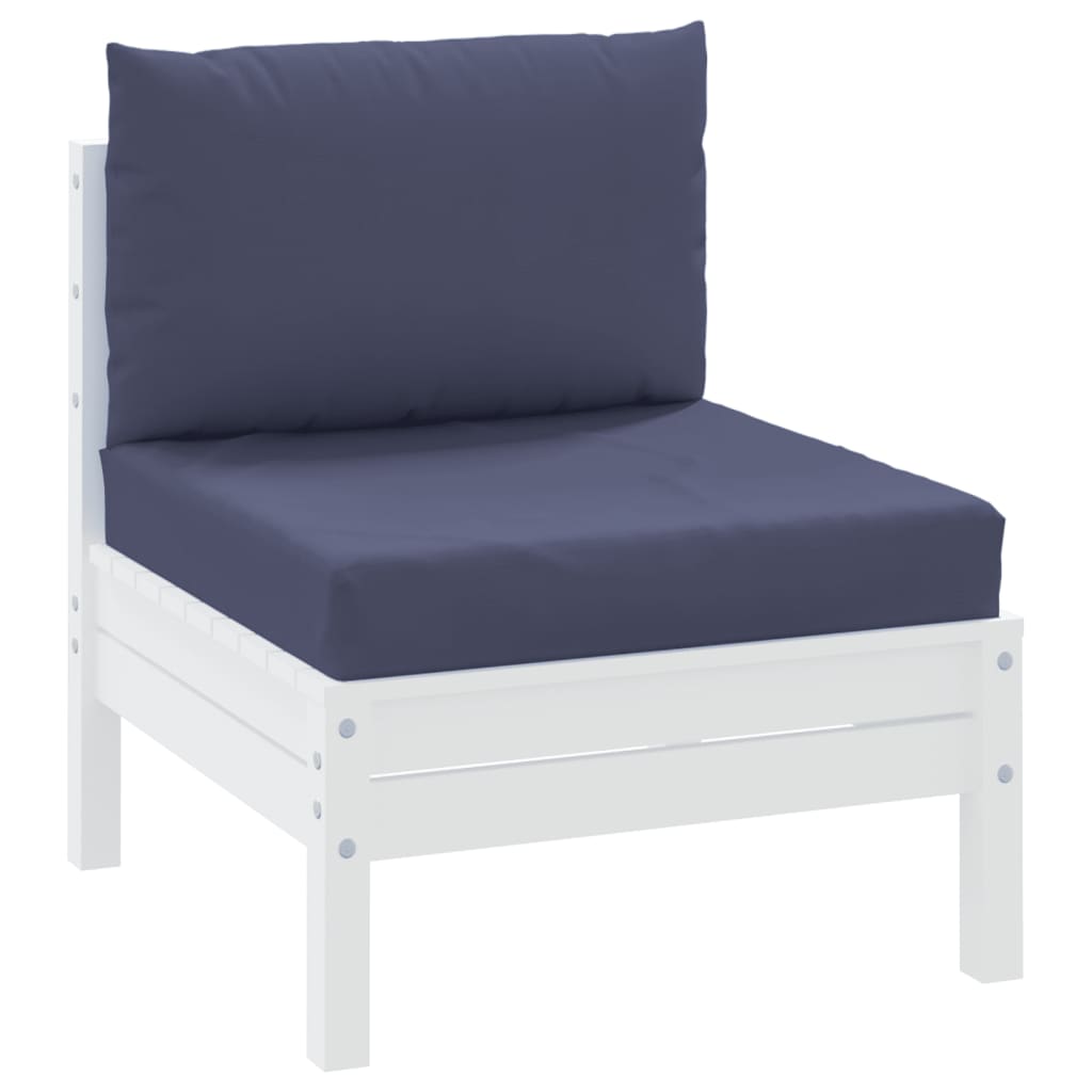 Cuscini per Pallet 2 pz Blu Marino in Tessuto 379148