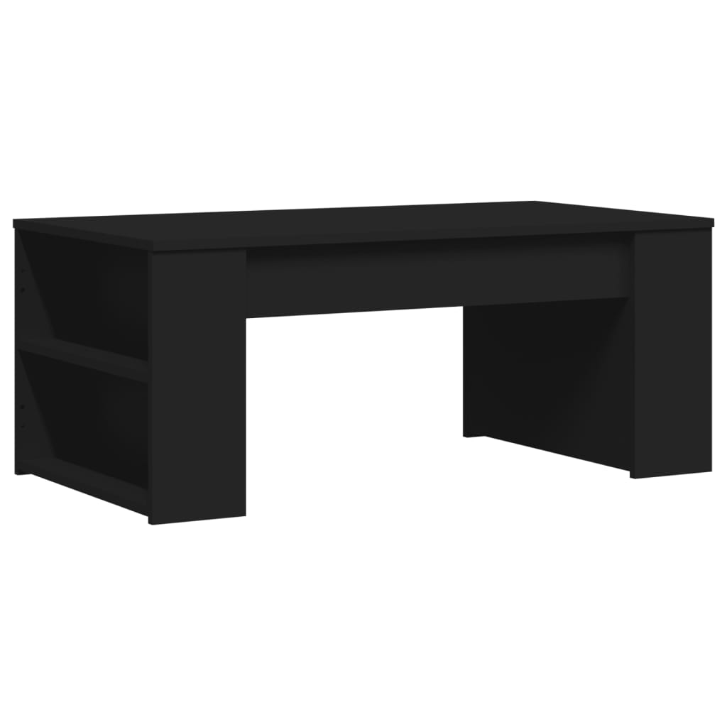 Tavolino da Salotto Nero 102x55x42 cm in Legno Multistrato 831854