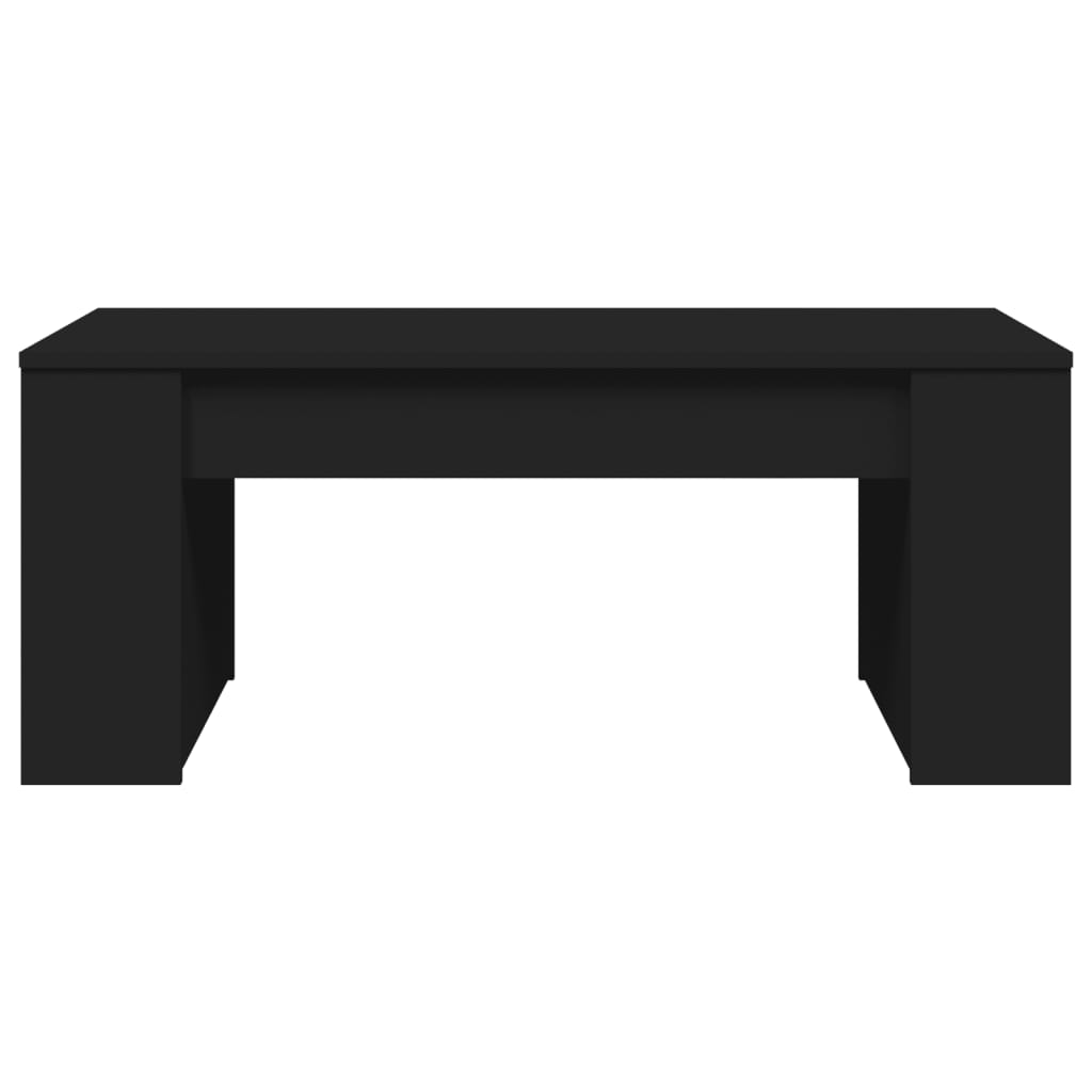 Tavolino da Salotto Nero 102x55x42 cm in Legno Multistrato 831854