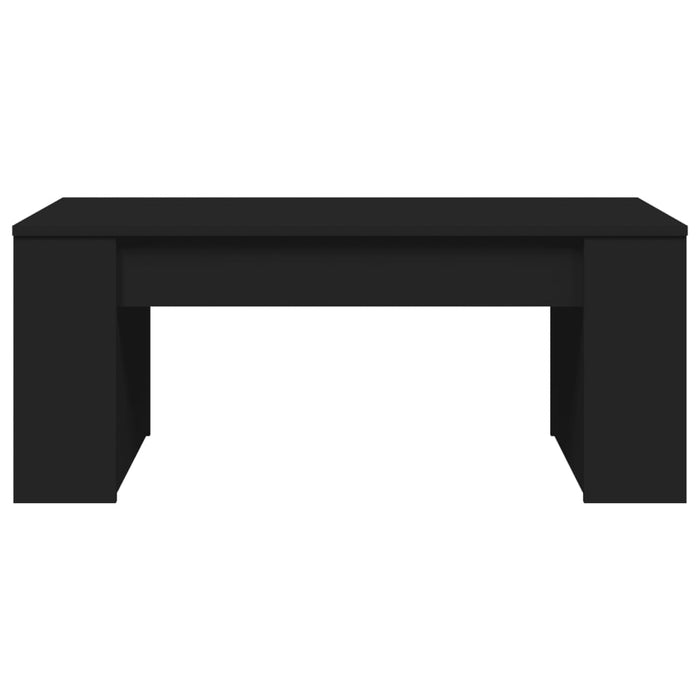 Tavolino da Salotto Nero 102x55x42 cm in Legno Multistrato 831854