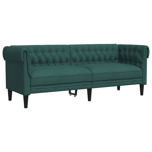 Divano Chesterfield a 3 Posti Verde Scuro in Tessutocod mxl 115422