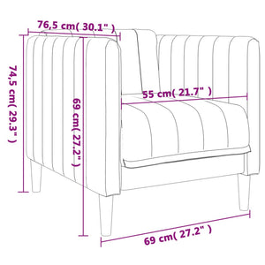 Poltrona Blu in Tessuto 372601