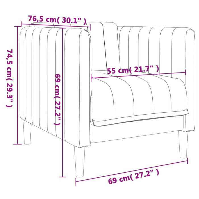 Poltrona Blu in Tessuto 372601