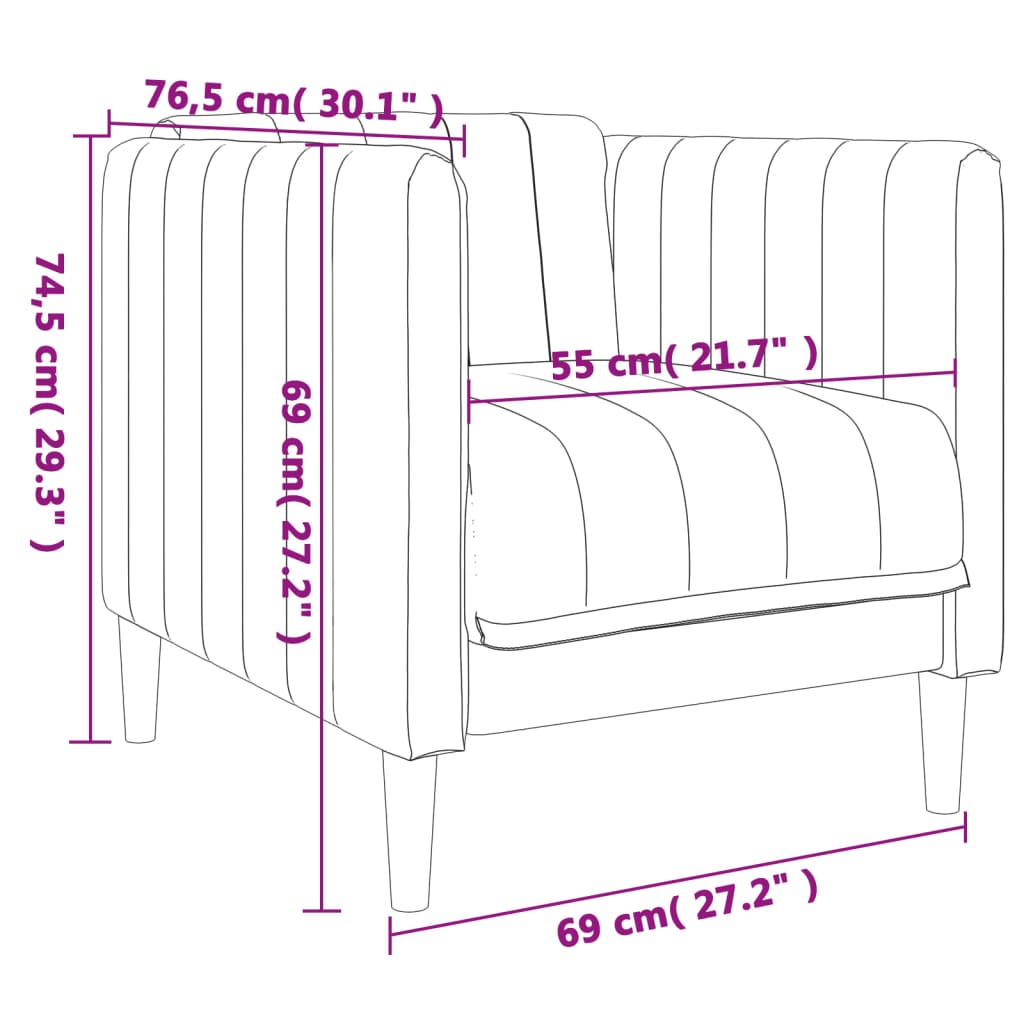 Poltrona Crema in Tessuto 372602