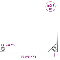 Telone Verde 1x2,5 m 650 g/m² 156050