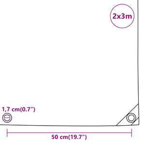 Telone Antracite 2x3 m 650 g/m² 156082